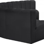 Arc 151" Vegan Leather Upholstered 6pc. Modular Sectional