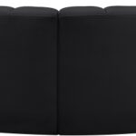 Arc 146" Vegan Leather Upholstered 6pc. Modular Sectional