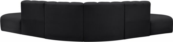 Arc 146" Vegan Leather Upholstered 6pc. Modular Sectional
