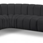 Arc 172" Vegan Leather Upholstered 7pc. Modular Sectional