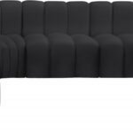 Arc 172" Vegan Leather Upholstered 7pc. Modular Sectional