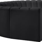 Arc 162" Vegan Leather Upholstered 7pc. Modular Sectional