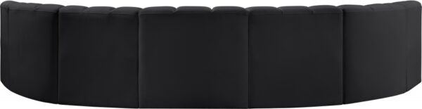 Arc 162" Vegan Leather Upholstered 7pc. Modular Sectional