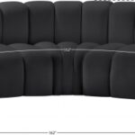 Arc 162" Vegan Leather Upholstered 7pc. Modular Sectional