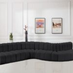 Arc 170" Vegan Leather Upholstered 7pc. Modular Sectional