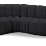 Arc 170" Vegan Leather Upholstered 7pc. Modular Sectional