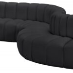 Arc 170" Vegan Leather Upholstered 7pc. Modular Sectional