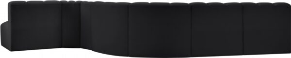 Arc 170" Vegan Leather Upholstered 7pc. Modular Sectional