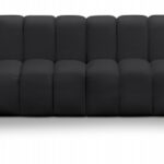 Arc 150" Vegan Leather Upholstered 8pc. Modular Sectional