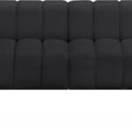 Arc 150" Vegan Leather Upholstered 8pc. Modular Sectional
