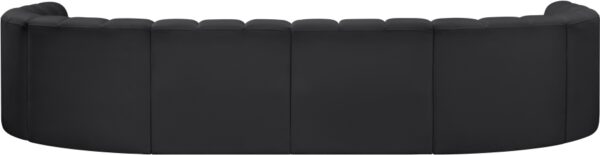 Arc 150" Vegan Leather Upholstered 8pc. Modular Sectional