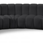 Arc 162" Vegan Leather Upholstered 8pc. Modular Sectional