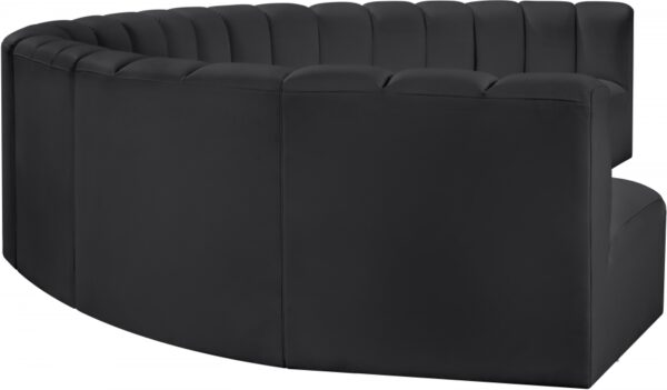 Arc 162" Vegan Leather Upholstered 8pc. Modular Sectional