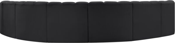 Arc 162" Vegan Leather Upholstered 8pc. Modular Sectional