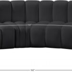 Arc 162" Vegan Leather Upholstered 8pc. Modular Sectional