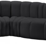 Arc 197" Vegan Leather Upholstered 8pc. Modular Sectional