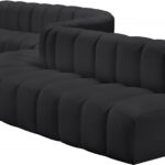 Arc 197" Vegan Leather Upholstered 8pc. Modular Sectional
