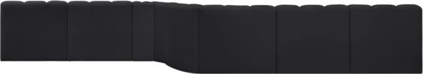 Arc 197" Vegan Leather Upholstered 8pc. Modular Sectional