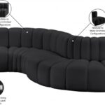 Arc 197" Vegan Leather Upholstered 8pc. Modular Sectional