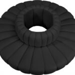Arc 90" Vegan Leather Upholstered 8pc. Modular Sectional
