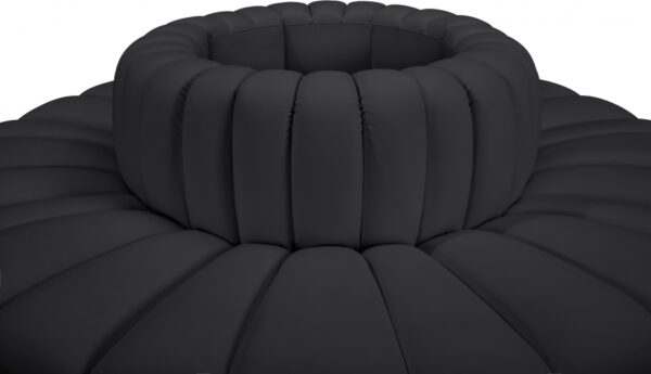 Arc 90" Vegan Leather Upholstered 8pc. Modular Sectional