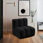Arc Vegan Leather Upholstered Straight Modular Chair