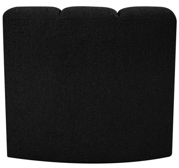 Arc Boucle Fabric Upholstered Curved Corner Modular Chair