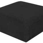 Arc Boucle Fabric Upholstered Modular Ottoman