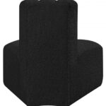 Arc Boucle Fabric Upholstered Reverse Corner Modular Chair