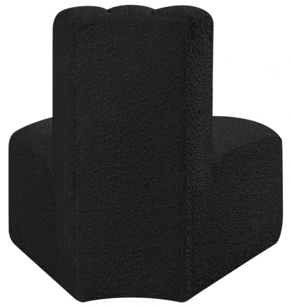 Arc Boucle Fabric Upholstered Reverse Corner Modular Chair