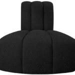 Arc Boucle Fabric Upholstered Reverse Corner Modular Chair