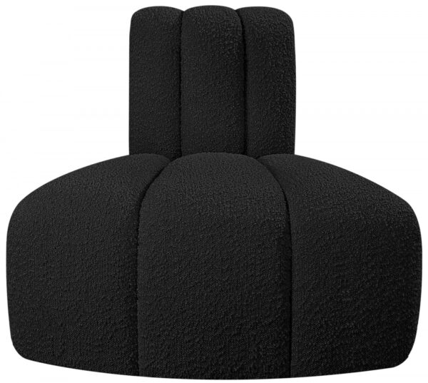 Arc Boucle Fabric Upholstered Reverse Corner Modular Chair