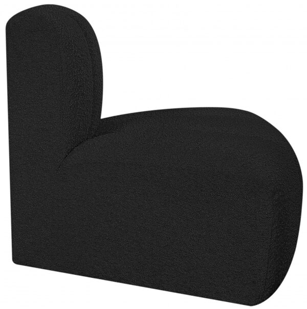 Arc Boucle Fabric Upholstered Reverse Corner Modular Chair