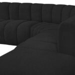 Arc 161" Boucle Fabric Upholstered 10pc. Modular Sectional
