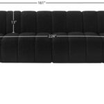 Arc 161" Boucle Fabric Upholstered 10pc. Modular Sectional