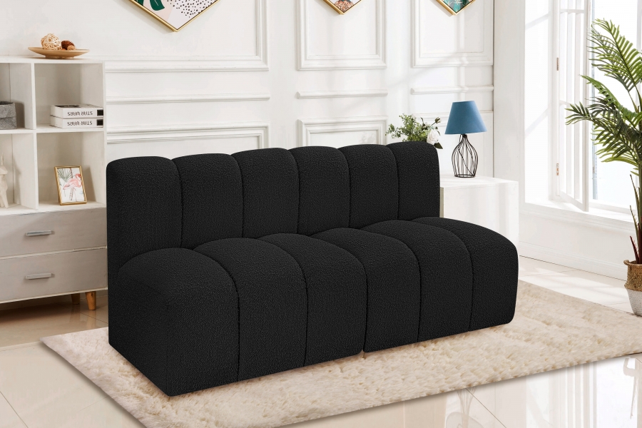 Arc 60" Boucle Fabric Upholstered 2pc. Modular Sectional