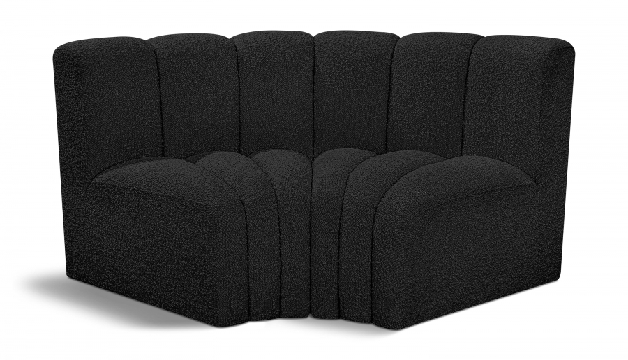 Arc 60" Boucle Fabric Upholstered 2pc. Modular Sectional