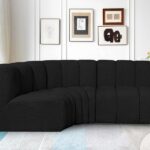 Arc 84" Boucle Fabric Upholstered 3pc. Modular Sectional