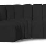 Arc 84" Boucle Fabric Upholstered 3pc. Modular Sectional