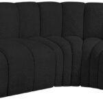 Arc 84" Boucle Fabric Upholstered 3pc. Modular Sectional