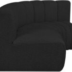 Arc 84" Boucle Fabric Upholstered 3pc. Modular Sectional