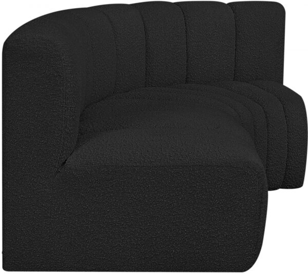 Arc 84" Boucle Fabric Upholstered 3pc. Modular Sectional