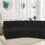 Arc 86" Boucle Fabric Upholstered 3pc. Modular Sectional