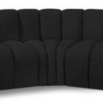 Arc 86" Boucle Fabric Upholstered 3pc. Modular Sectional
