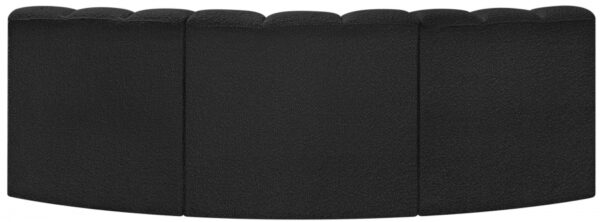 Arc 86" Boucle Fabric Upholstered 3pc. Modular Sectional
