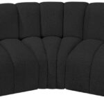 Arc 86" Boucle Fabric Upholstered 3pc. Modular Sectional