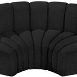 Arc 80" Boucle Fabric Upholstered 3pc. Modular Sectional