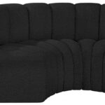 Arc 80" Boucle Fabric Upholstered 3pc. Modular Sectional