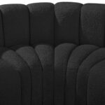 Arc 80" Boucle Fabric Upholstered 3pc. Modular Sectional