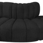 Arc 77" Boucle Fabric Upholstered 3pc. Modular Sectional